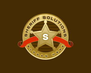 Sheriff - Police Star Badge logo design