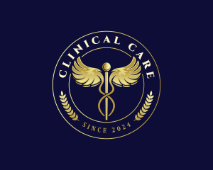 Caduceus Health Medical logo design