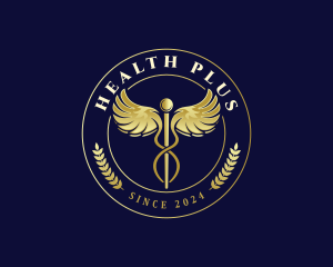 Caduceus Health Medical logo design