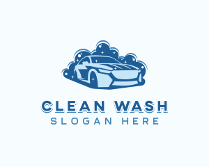 Car Wash Suds Cleaning logo design