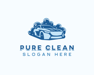 Car Wash Suds Cleaning logo design