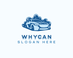 Car Care - Car Wash Suds Cleaning logo design