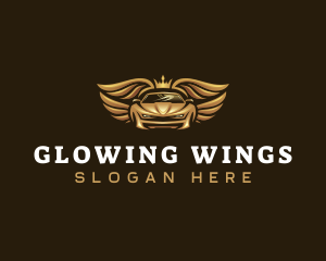 Luxury Car Wings logo design