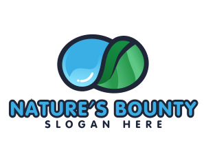 Leaf Water Nature logo design