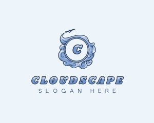 Cloud Travel Airplane logo design