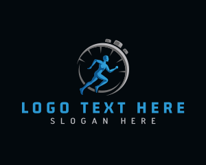 Stopwatch - Stopwatch Fitness Runner logo design