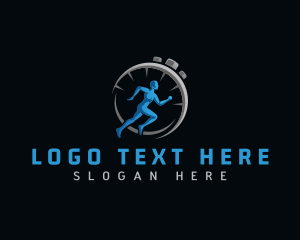 Stopwatch Fitness Runner Logo