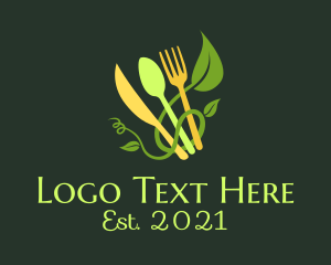 Food - Organic Food Utensils logo design