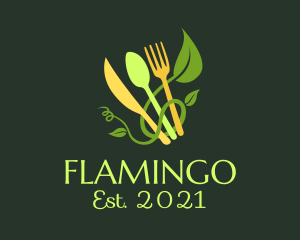 Vine - Organic Food Utensils logo design
