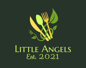Restaurant - Organic Food Utensils logo design