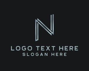 Gradient - Company Agency Brand Letter N logo design