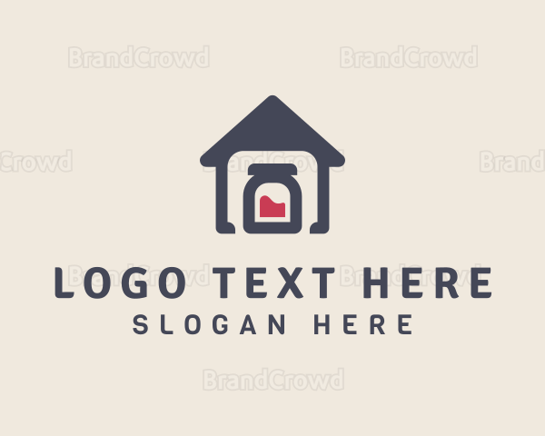 House Bottle Jar Logo