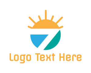Horizon - Colorful Sunrays 7 logo design