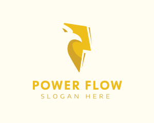 Hawk Volt Power logo design