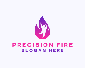 Fire Gym Fitness  logo design