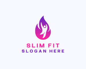 Fire Gym Fitness  logo design