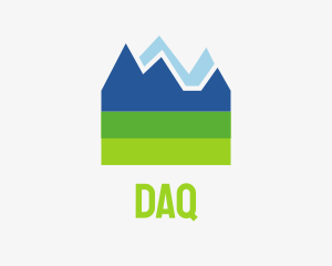 Environment - Mountain Field Scenery logo design