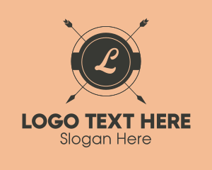 Label - Vintage Arrow Lettermark logo design
