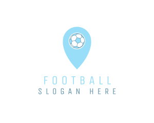 Tourist - Soccer Location Pin logo design