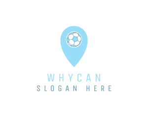 Tour Guide - Soccer Location Pin logo design