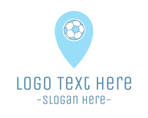 Route - Soccer Ball Pin logo design