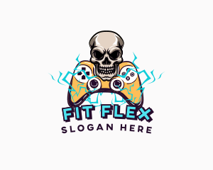 Skull - Skull Console Gaming Controller logo design