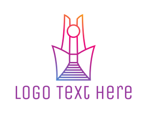 Abstract - Abstract Tower Outline logo design