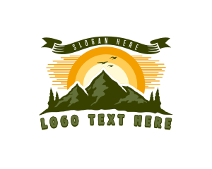 Mountaineer - Mountain Summit Adventure logo design