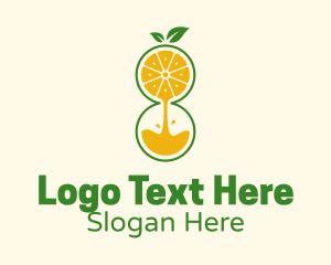 Lemon Juice Hourglass  Logo