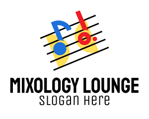 Retro Music Lounge  logo design