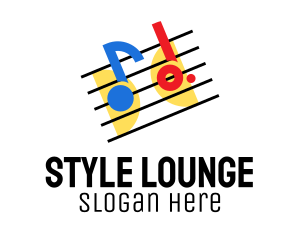 Retro Music Lounge  logo design