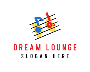 Retro Music Lounge  logo design