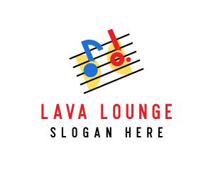 Retro Music Lounge  logo design