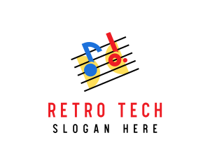 Retro Music Lounge  logo design