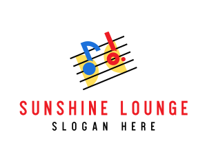 Retro Music Lounge  logo design