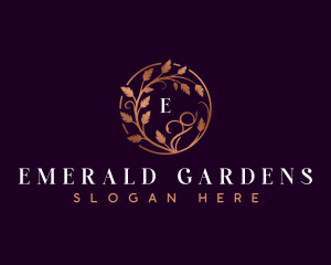 Stylish Vineyard Garden logo design