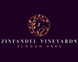 Stylish Vineyard Garden logo design