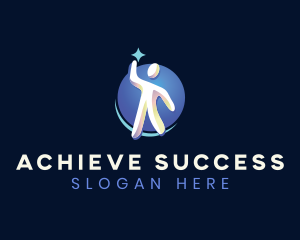 Human Star Success logo design