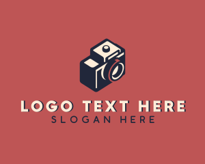 Vlogger - Photographer Camera Photobooth logo design