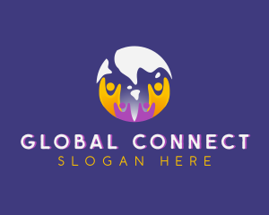 Global People Foundation logo design