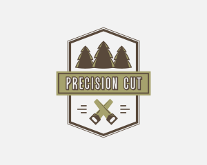 Handsaw - Handsaw Tree Lumberjack logo design