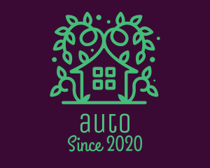 Growing - Magical Green Garden House logo design