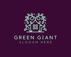 Magical Green Garden Home logo design