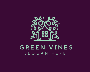 Magical Green Garden Home logo design