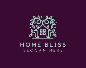 Magical Green Garden Home logo design