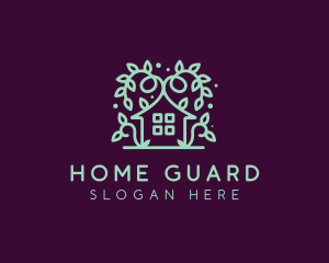 Magical Green Garden Home logo design