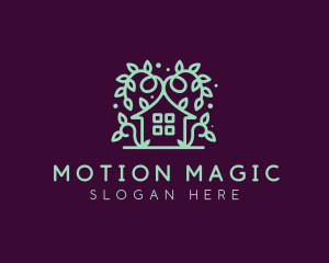 Magical Green Garden Home logo design