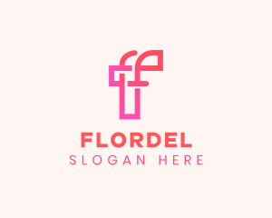 Minimalist Company Letter F logo design