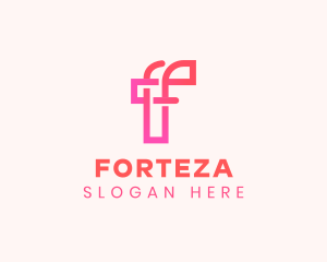 Minimalist Company Letter F logo design