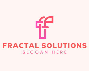 Minimalist Company Letter F logo design